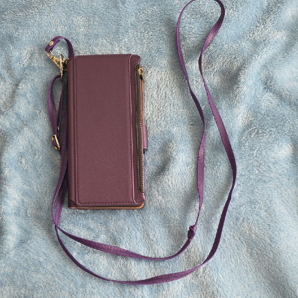 Wallet Phone Case For S25 Ultra with Cross Body Strap
